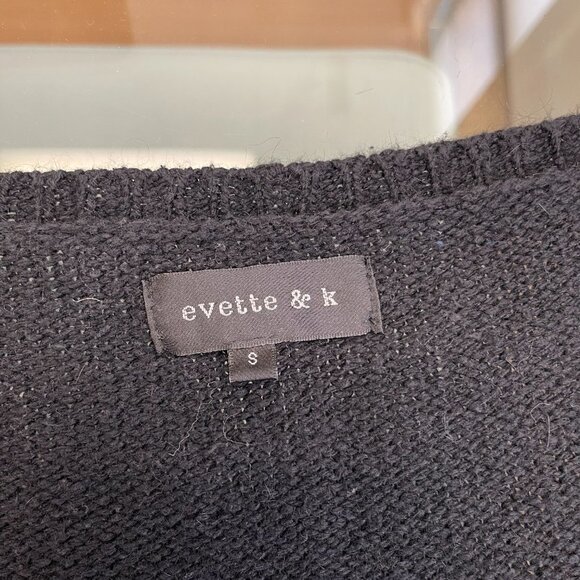 EVETTE & K BROWN AND BLACK CARDIGAN SIZE S - Picture 5 of 5